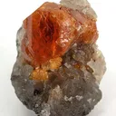 Spessartine Garnet on Quartz - image 1