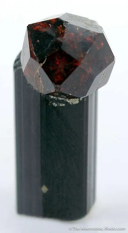 Spessartine Garnet on Schorl image