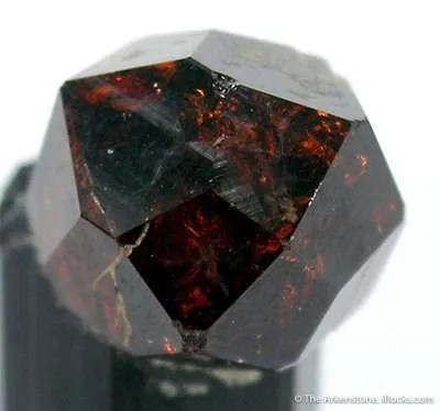 Spessartine Garnet on Schorl - image 2