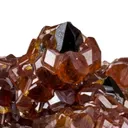 Spessartine Garnet on Smoky Quartz - image 6