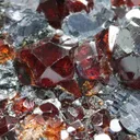 Spessartine Garnet with Galena - image 1