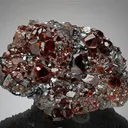 Spessartine Garnet with Galena - image 1