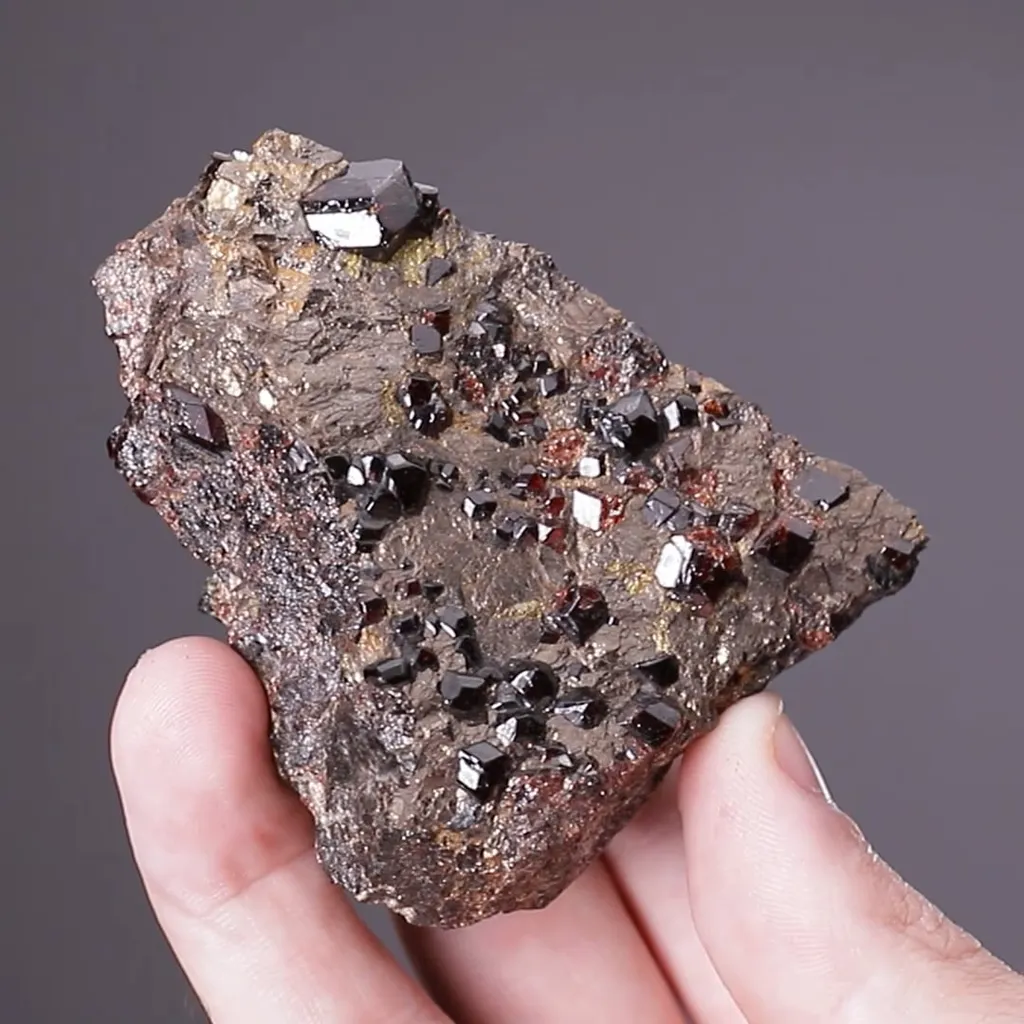 Spessartine Garnet with Pyrrhotite image