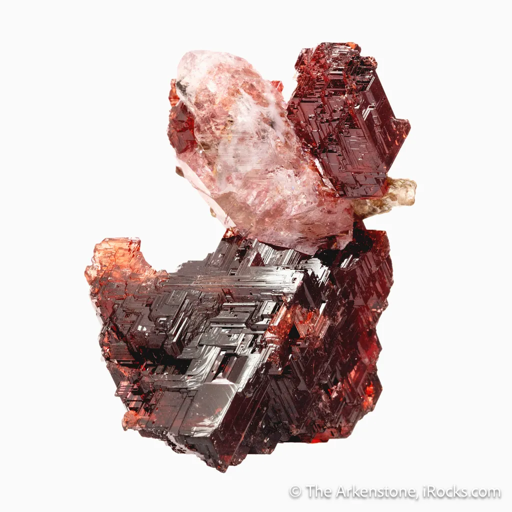 Spessartine Garnet with Quartz image