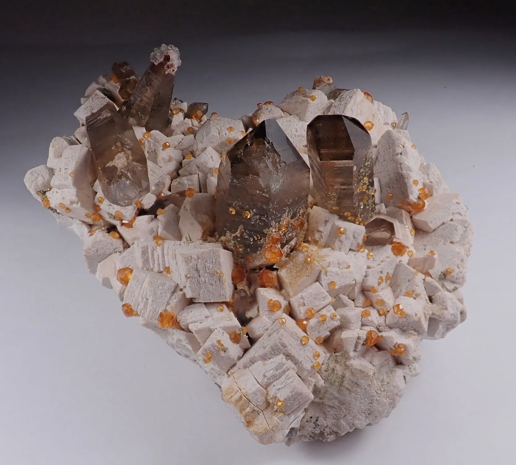 Spessartine Garnet with Quartz - image 6