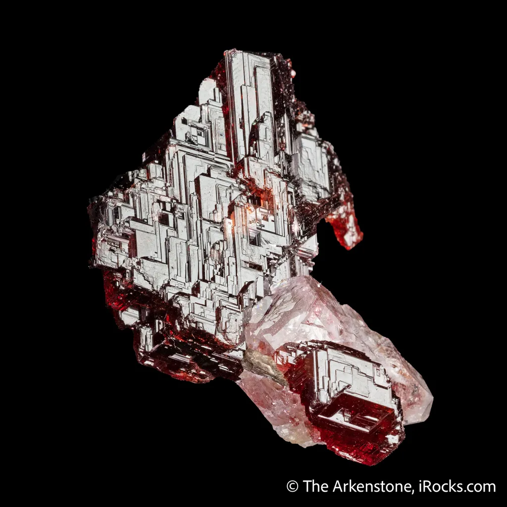 Spessartine Garnet with Quartz - image 8