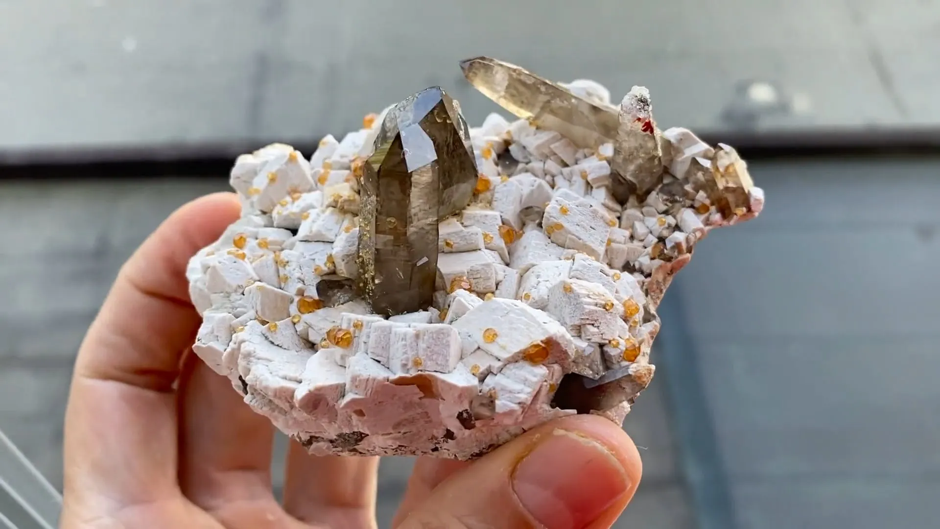 Spessartine Garnet with Quartz - image 7