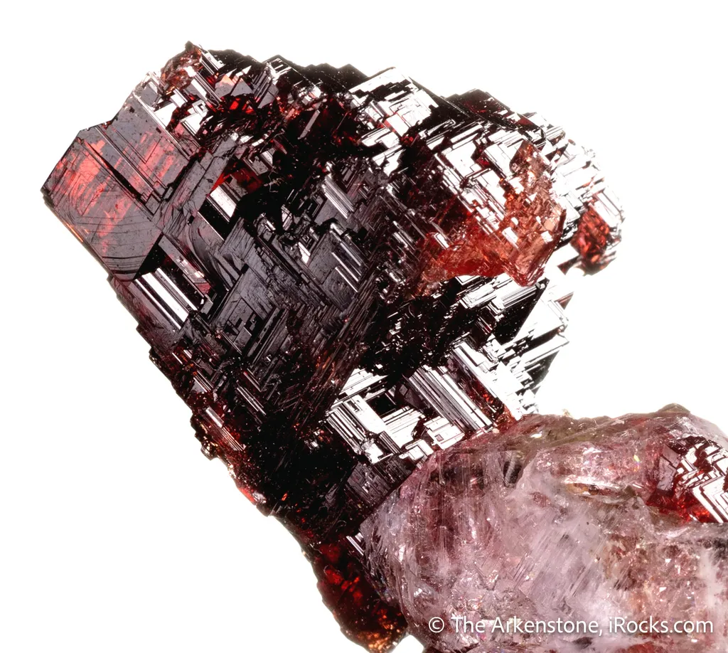 Spessartine Garnet with Quartz - image 4