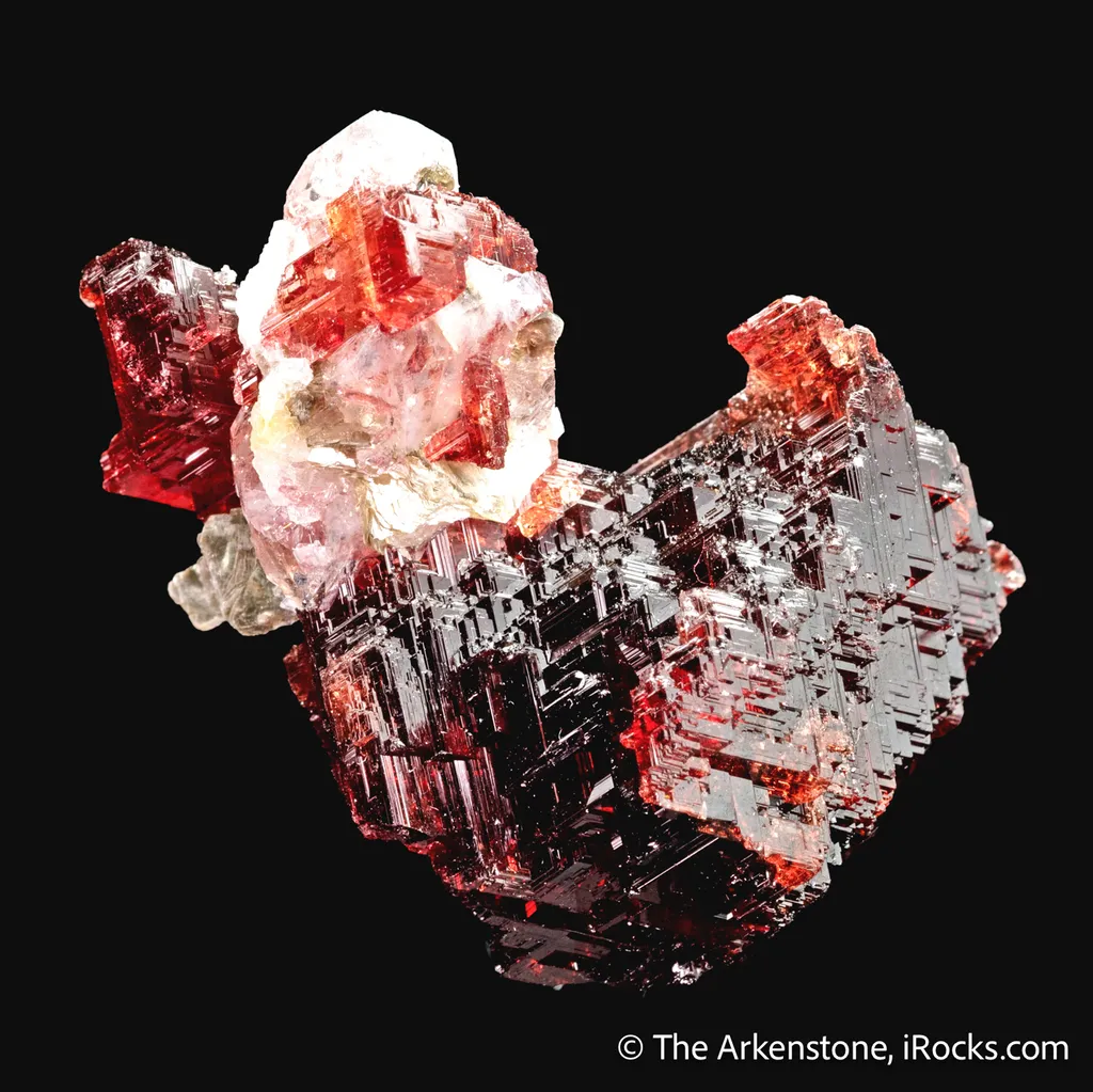 Spessartine Garnet with Quartz - image 7