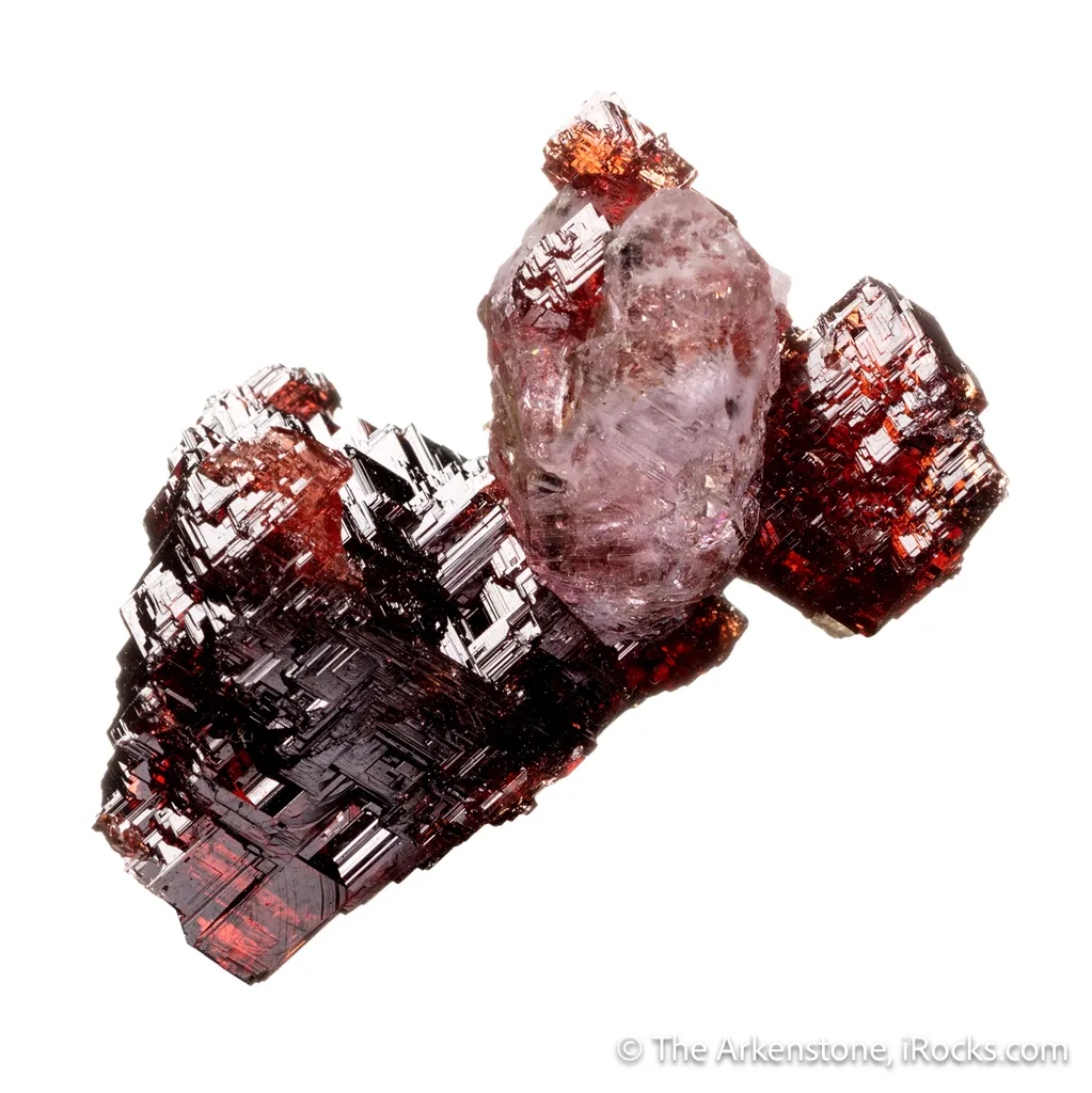 Spessartine Garnet with Quartz - image 6