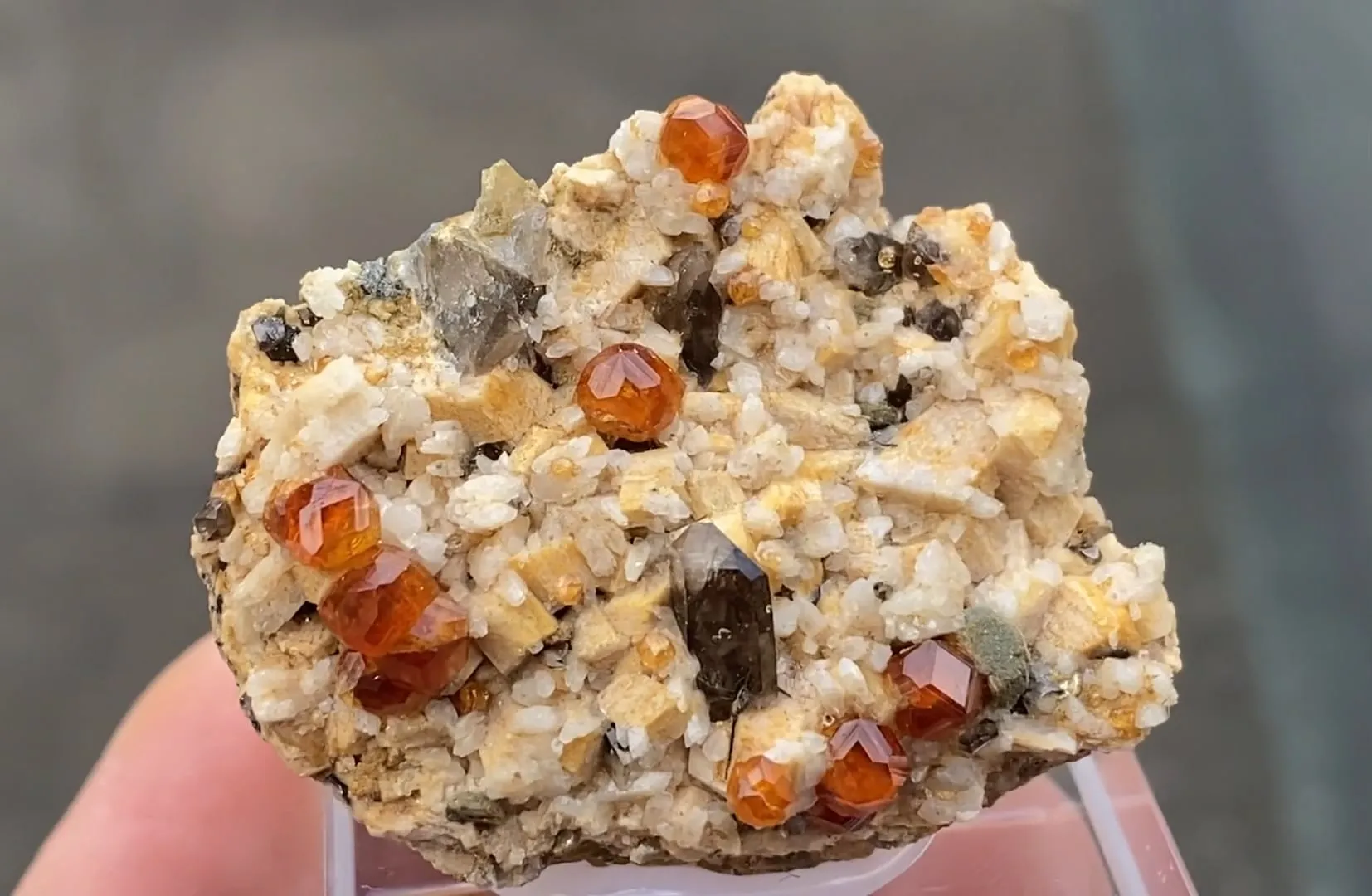 Spessartine Garnet with Quartz and Feldspar - image 5