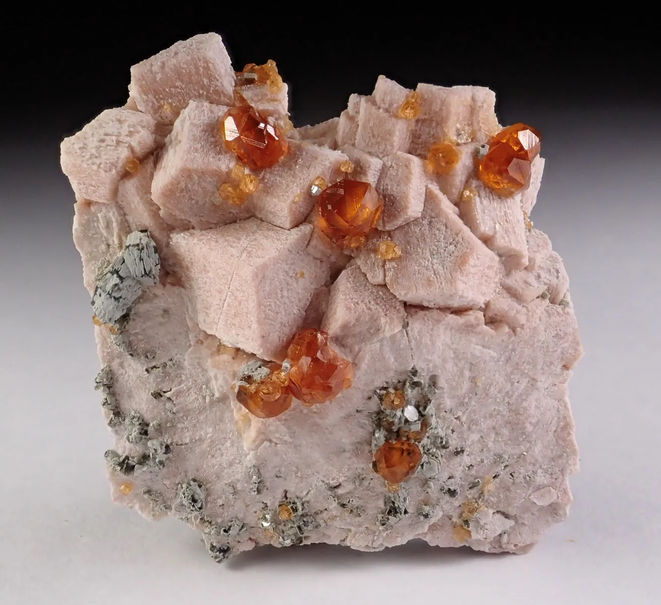 Spessartine Garnet with Quartz and Feldspar - image 3