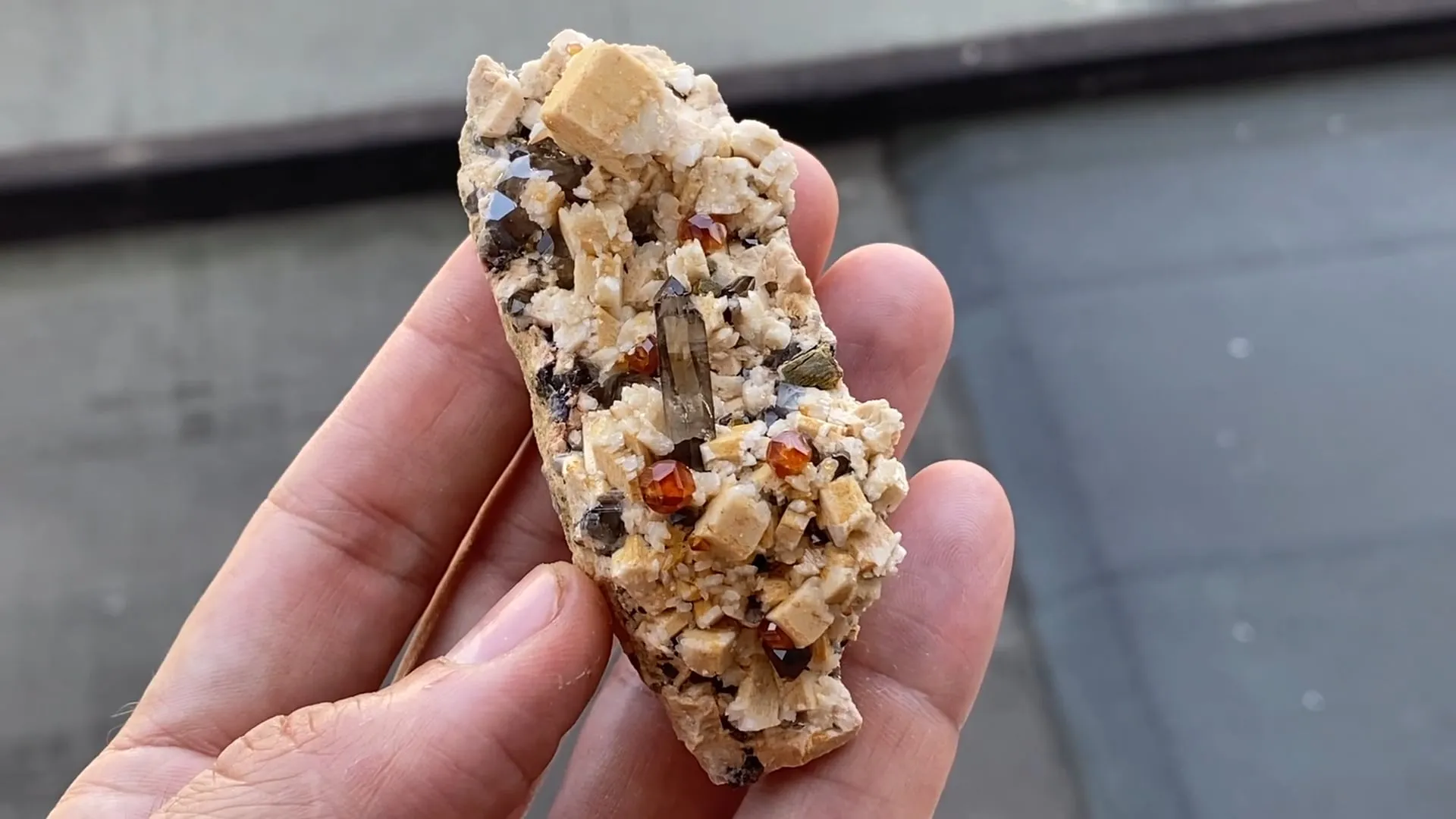 Spessartine Garnet with Quartz and Feldspar - image 3