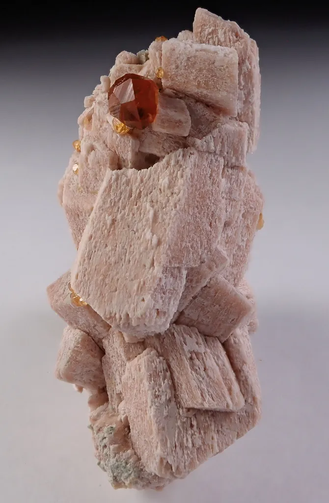 Spessartine Garnet with Quartz and Feldspar image