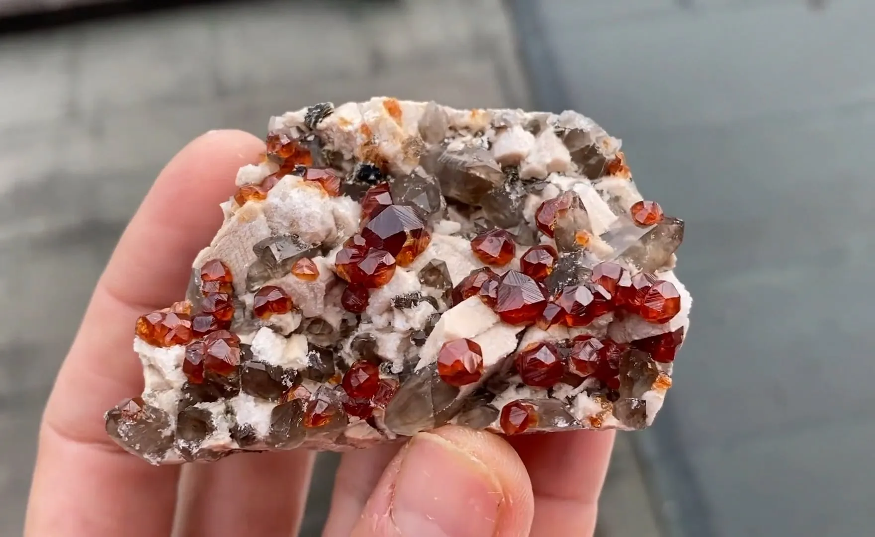 Spessartine Garnet with Quartz and Feldspar - image 7