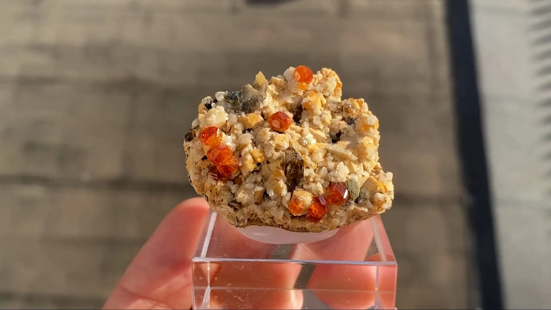 Spessartine Garnet with Quartz and Feldspar - image 11