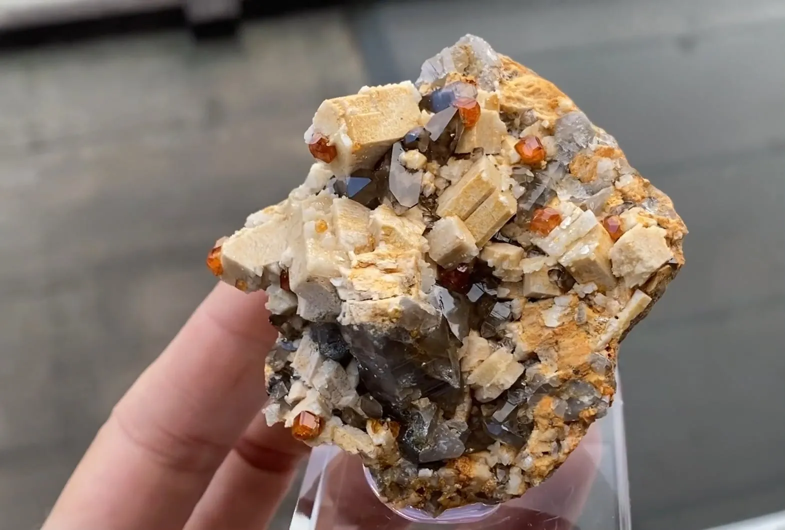 Spessartine Garnet with Quartz and Feldspar - image 5