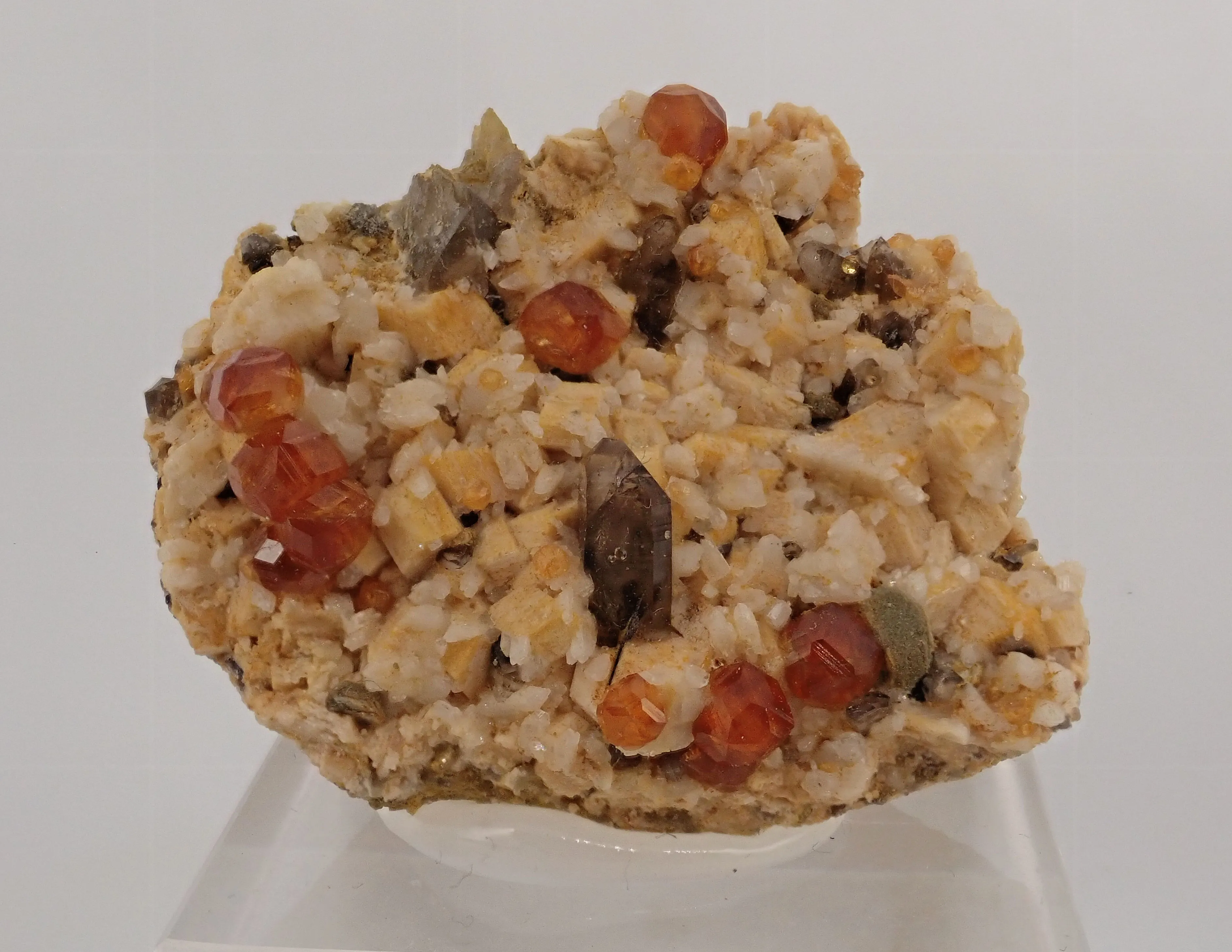 Spessartine Garnet with Quartz and Feldspar - image 8