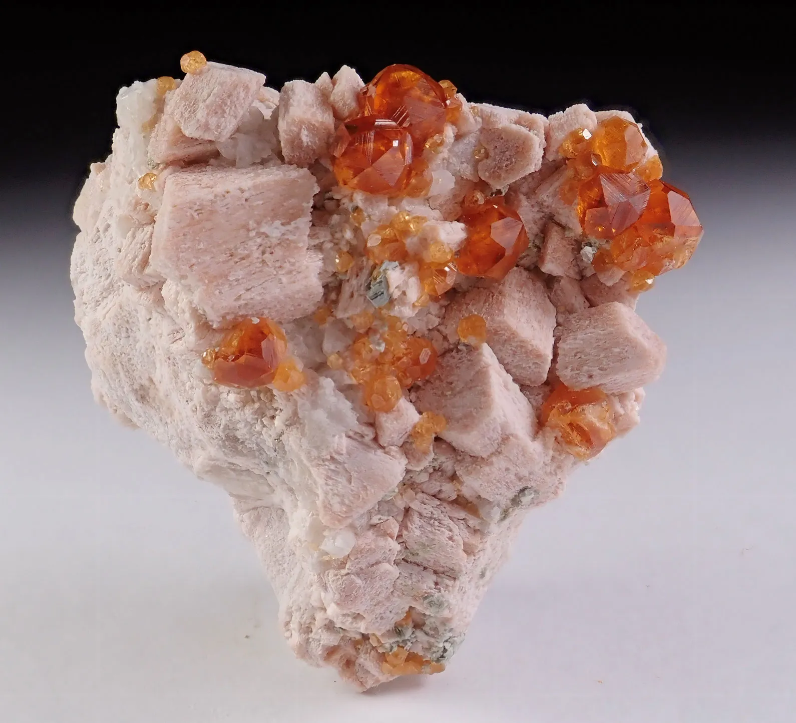 Spessartine Garnet with Quartz and Feldspar - image 2