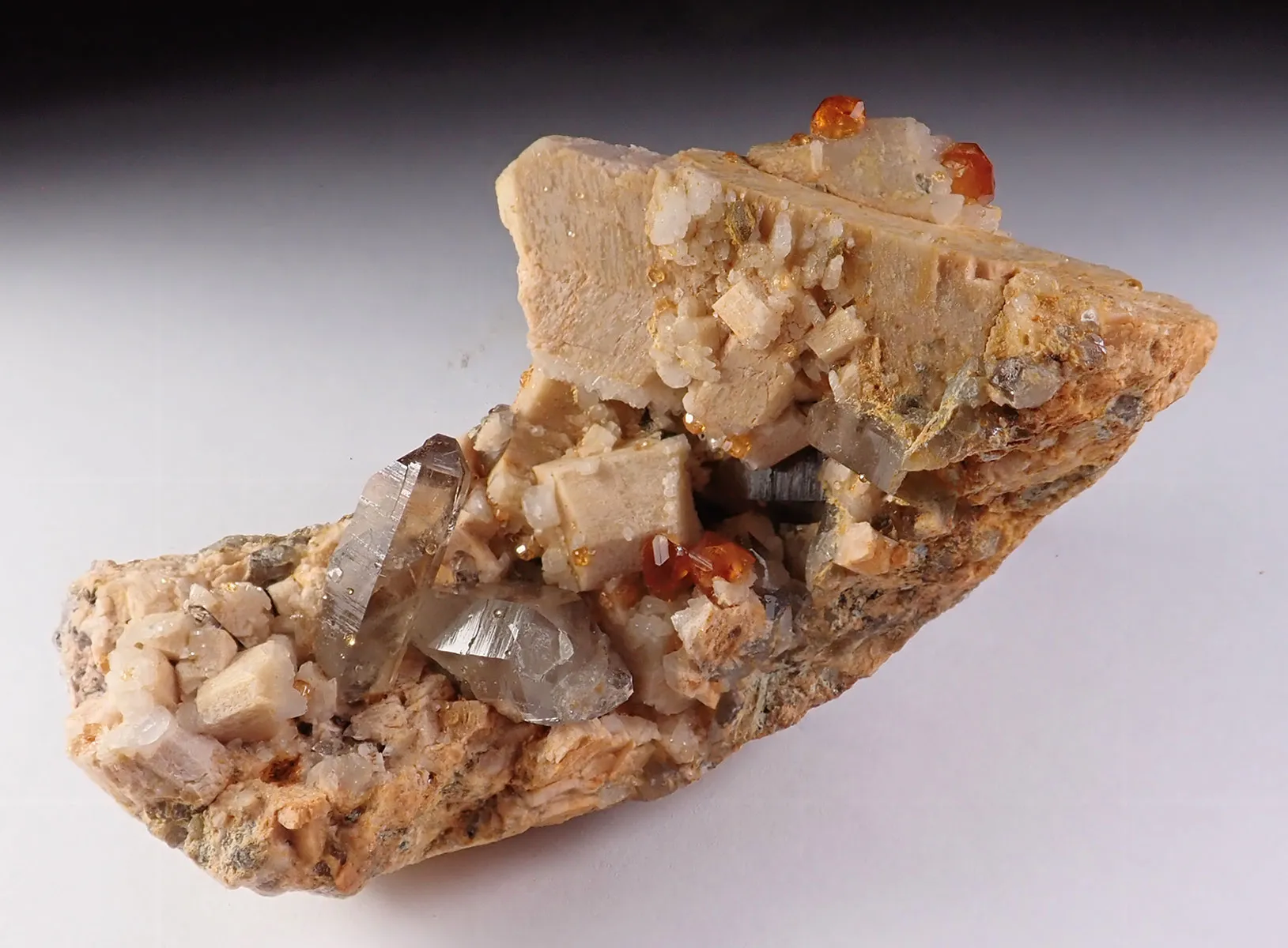 Spessartine Garnet with Quartz and Feldspar - image 3