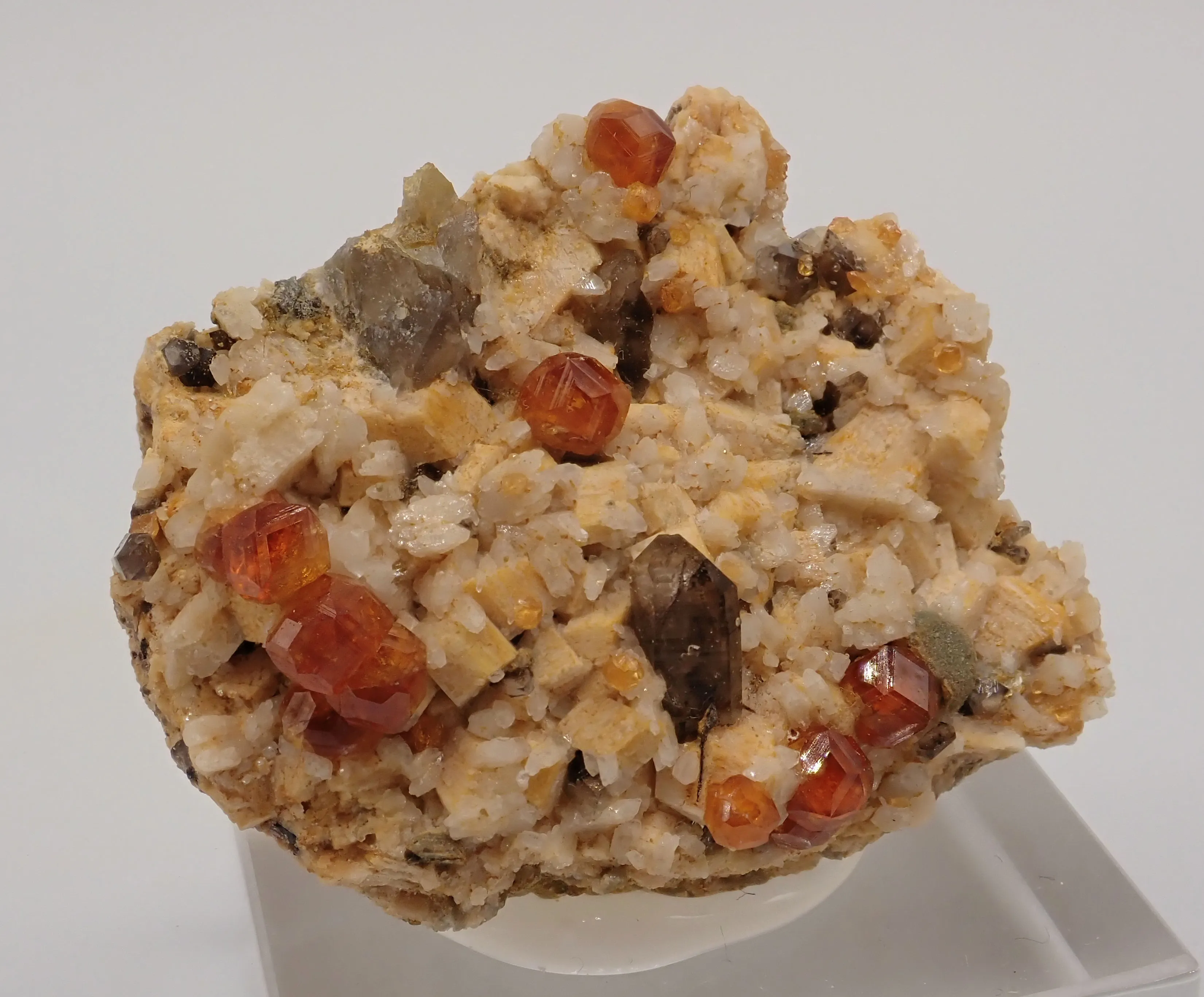 Spessartine Garnet with Quartz and Feldspar - image 2