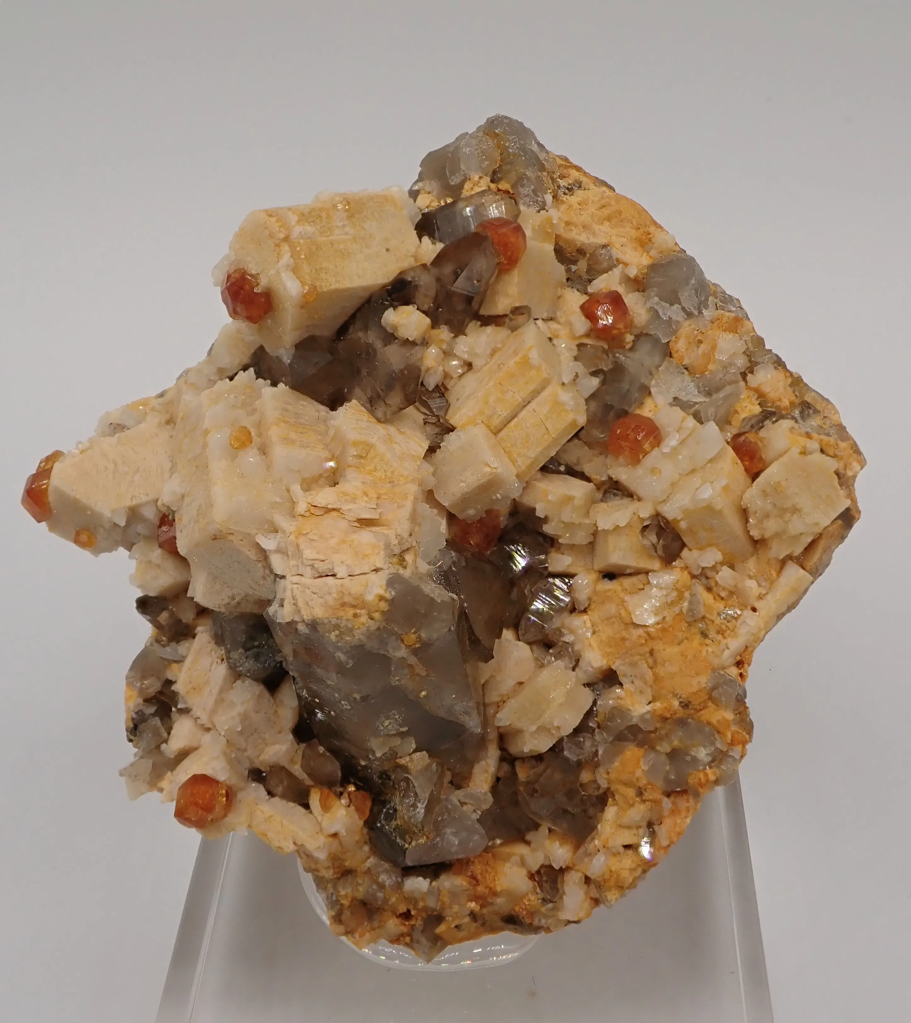 Spessartine Garnet with Quartz and Feldspar - image 3