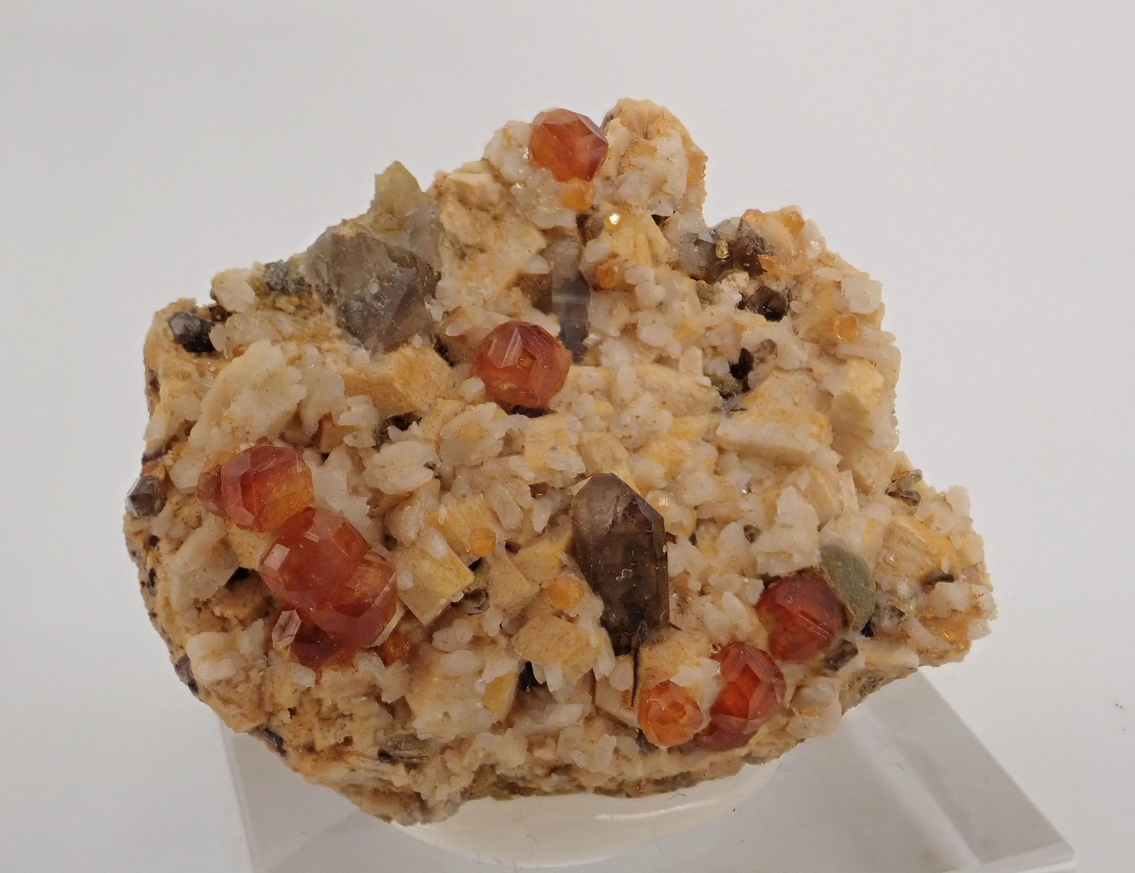 Spessartine Garnet with Quartz and Feldspar - image 10