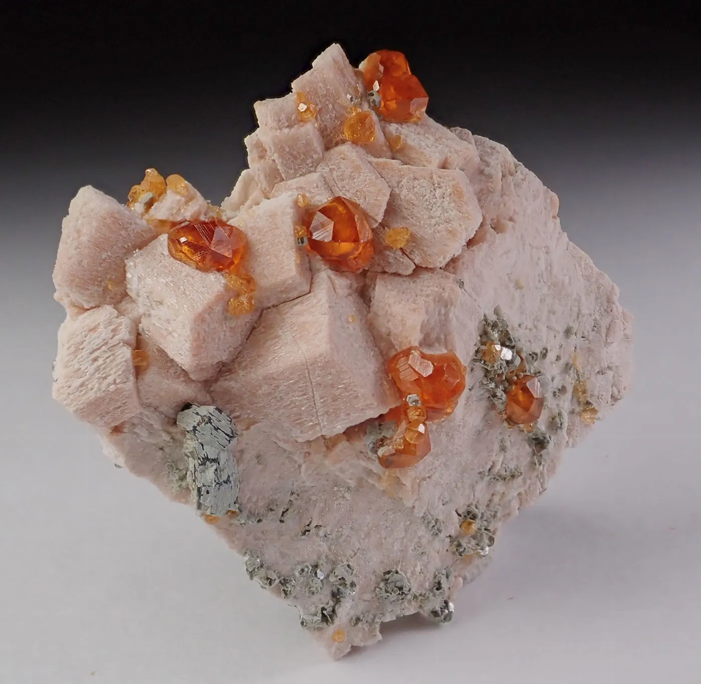 Spessartine Garnet with Quartz and Feldspar - image 2