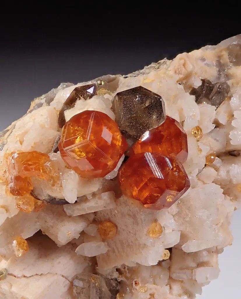 Spessartine Garnet with Quartz and Feldspar - image 4