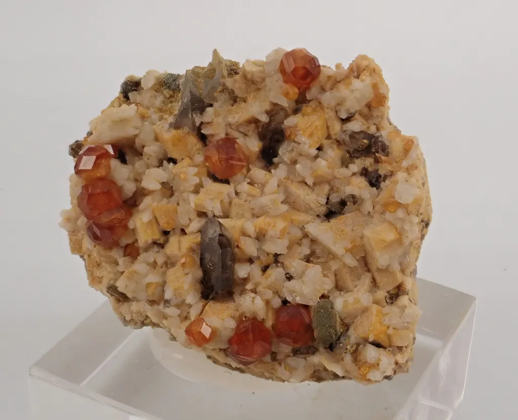 Spessartine Garnet with Quartz and Feldspar - image 7