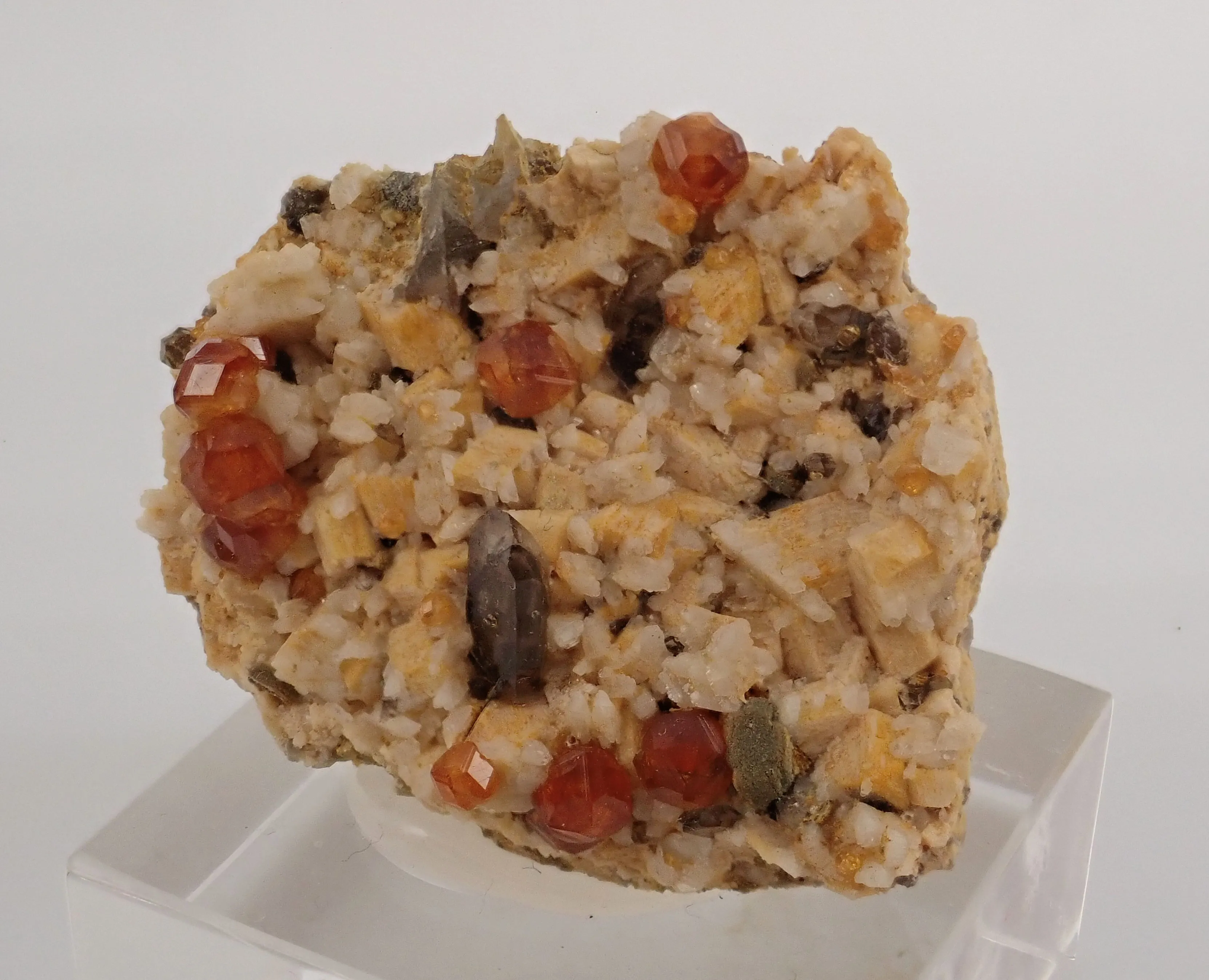 Spessartine Garnet with Quartz and Feldspar - image 7