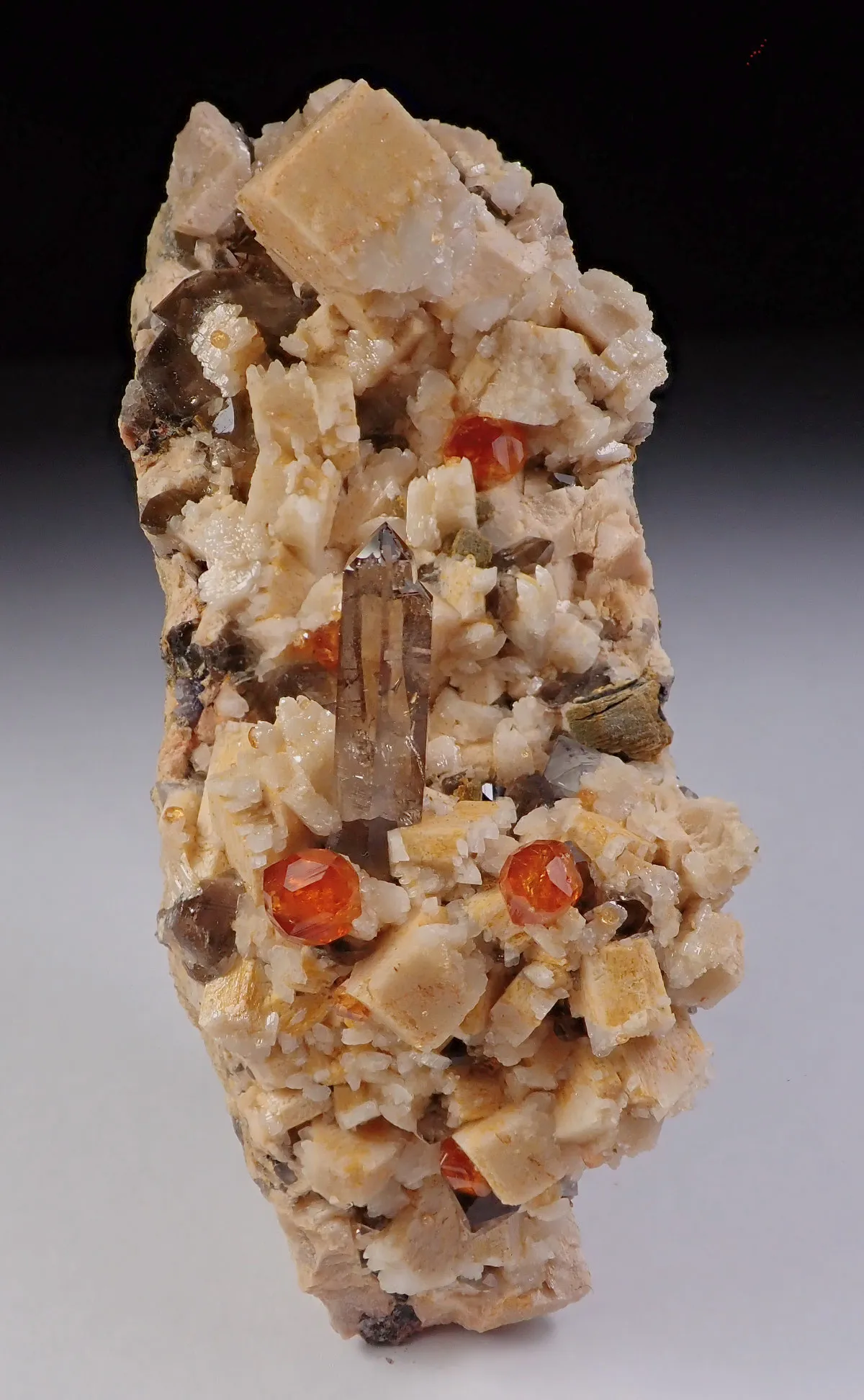 Spessartine Garnet with Quartz and Feldspar - image 2