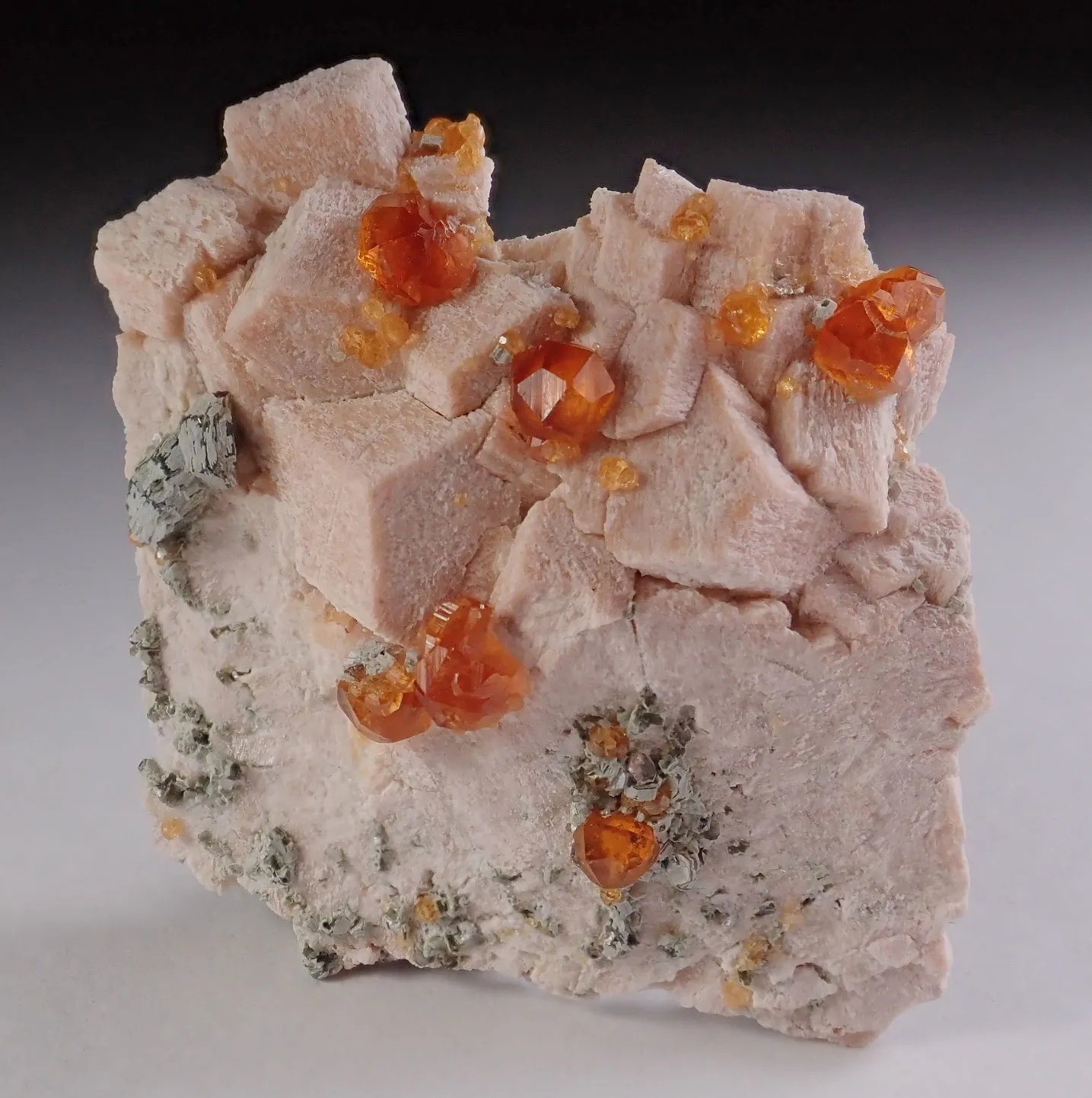 Spessartine Garnet with Quartz and Feldspar - image 4