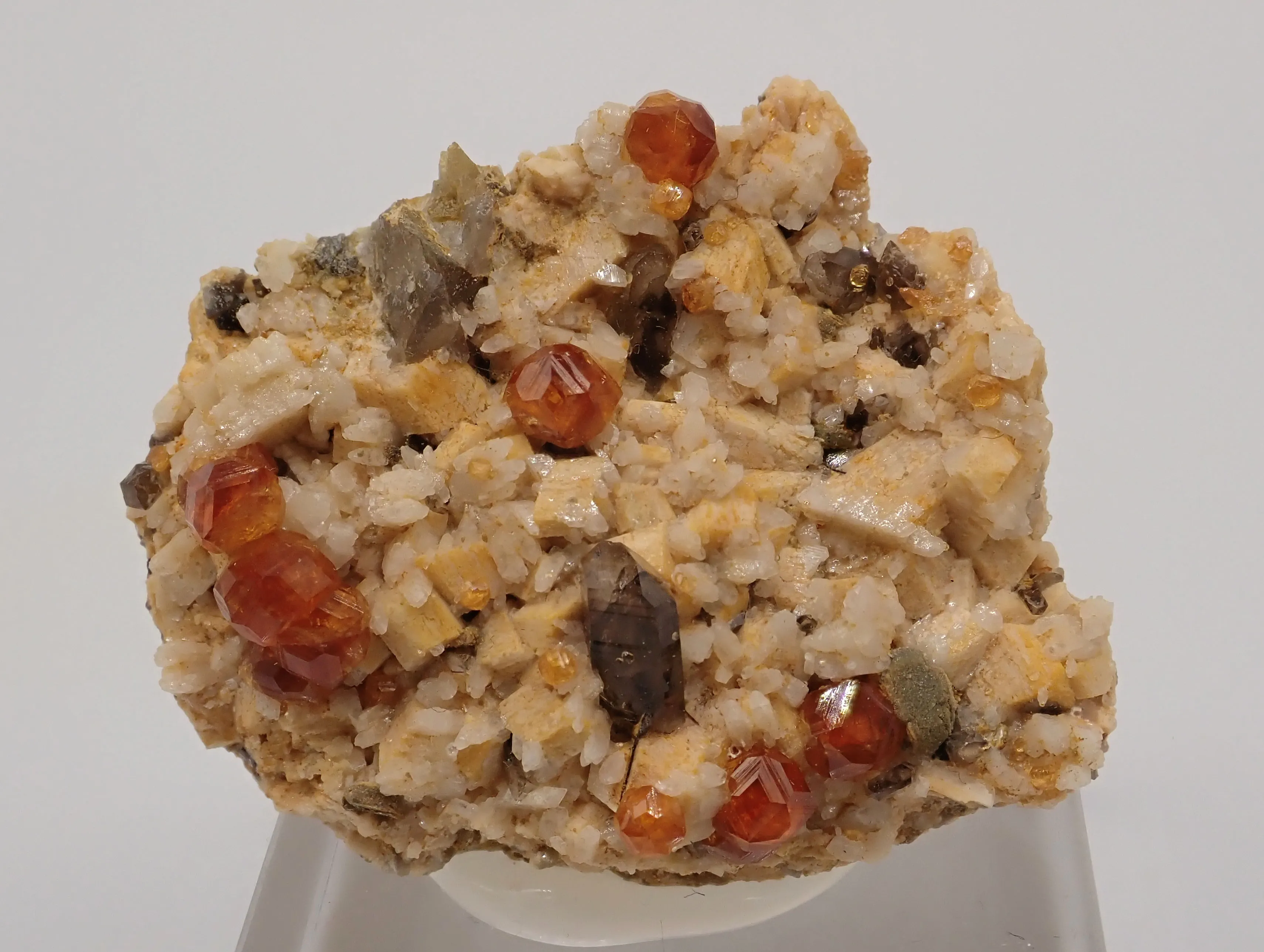 Spessartine Garnet with Quartz and Feldspar - image 3