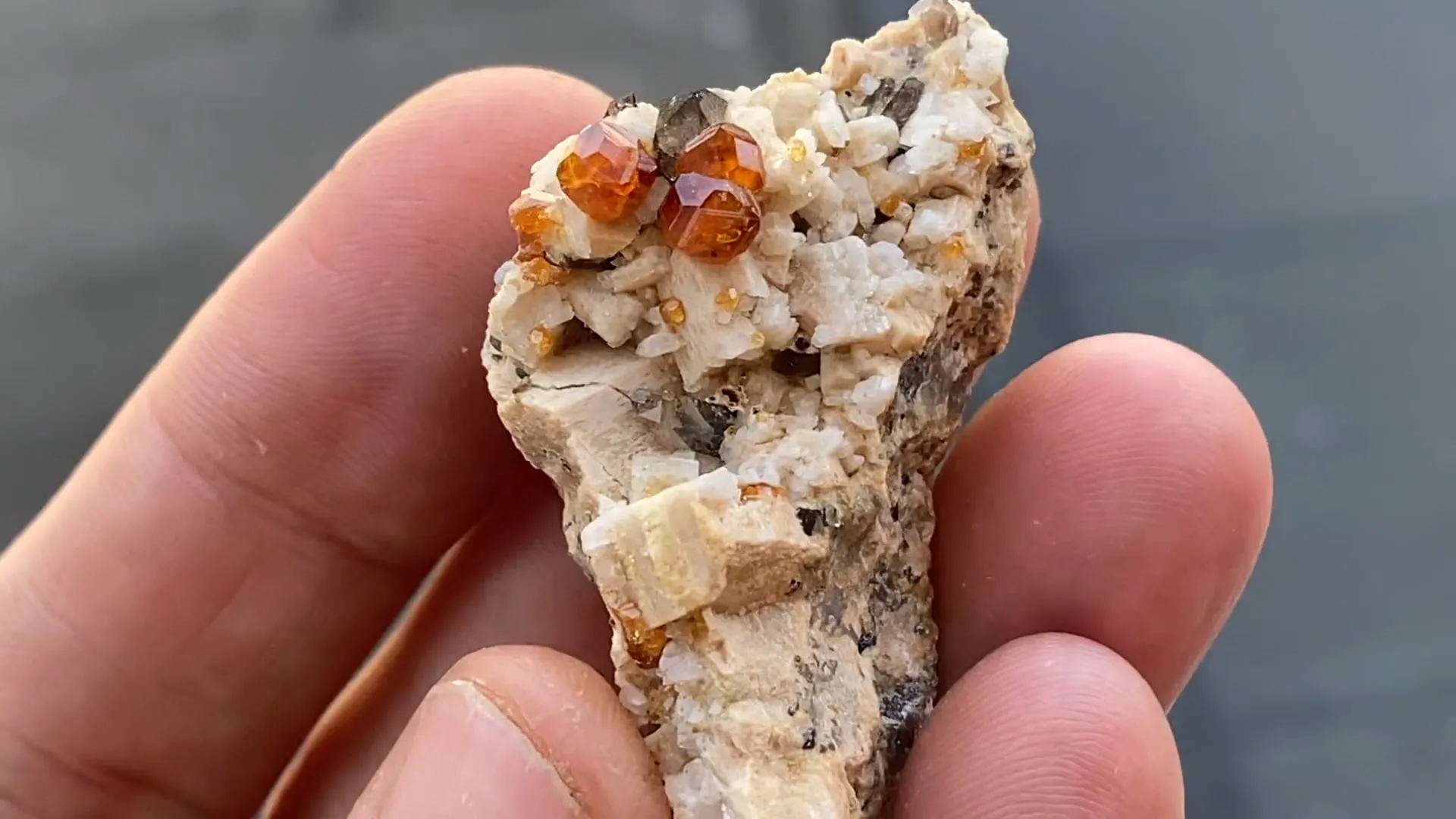 Spessartine Garnet with Quartz and Feldspar - image 5