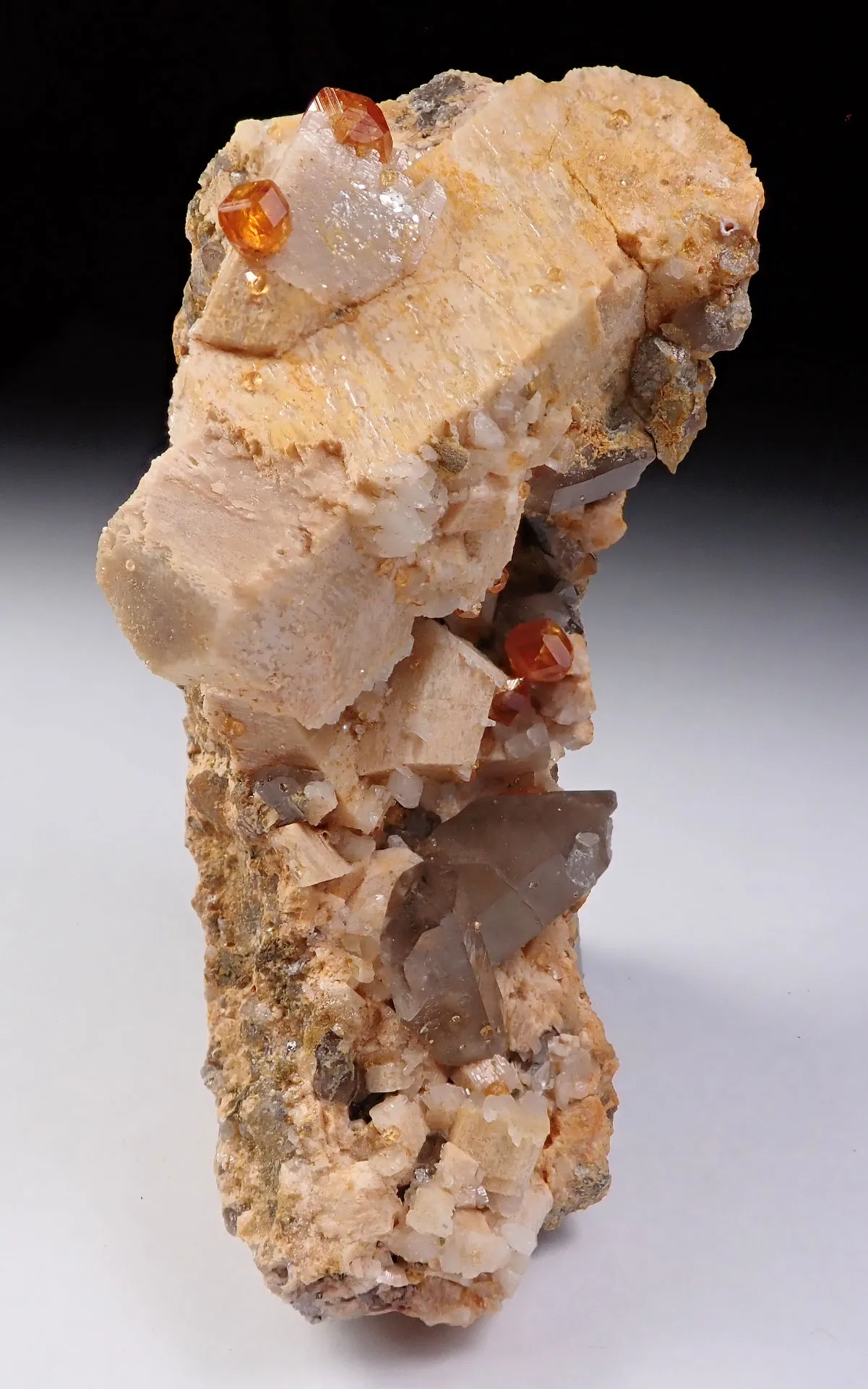 Spessartine Garnet with Quartz and Feldspar - image 2