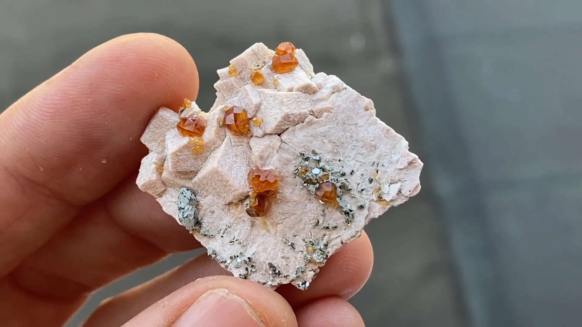 Spessartine Garnet with Quartz and Feldspar - image 5