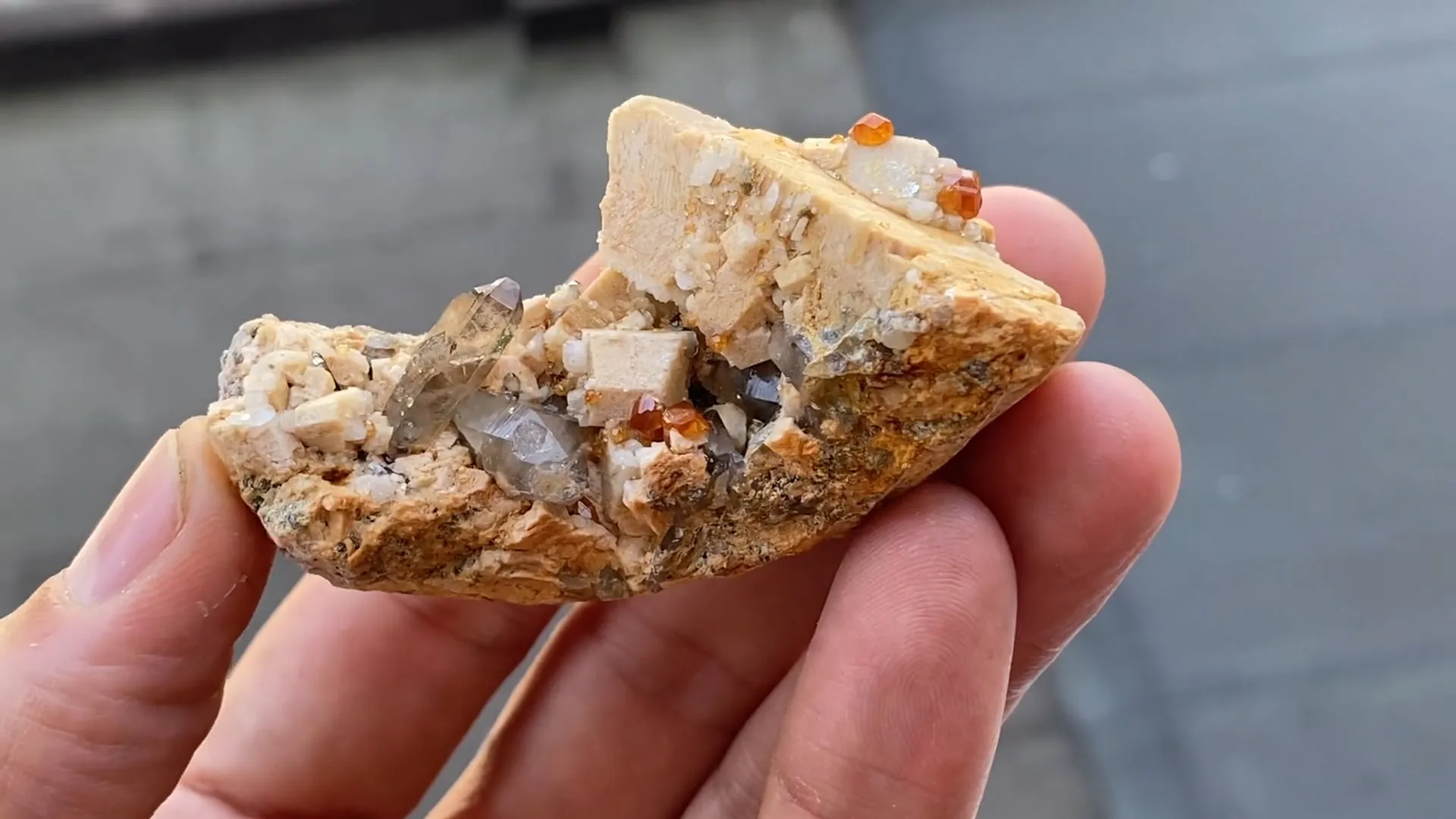 Spessartine Garnet with Quartz and Feldspar - image 4