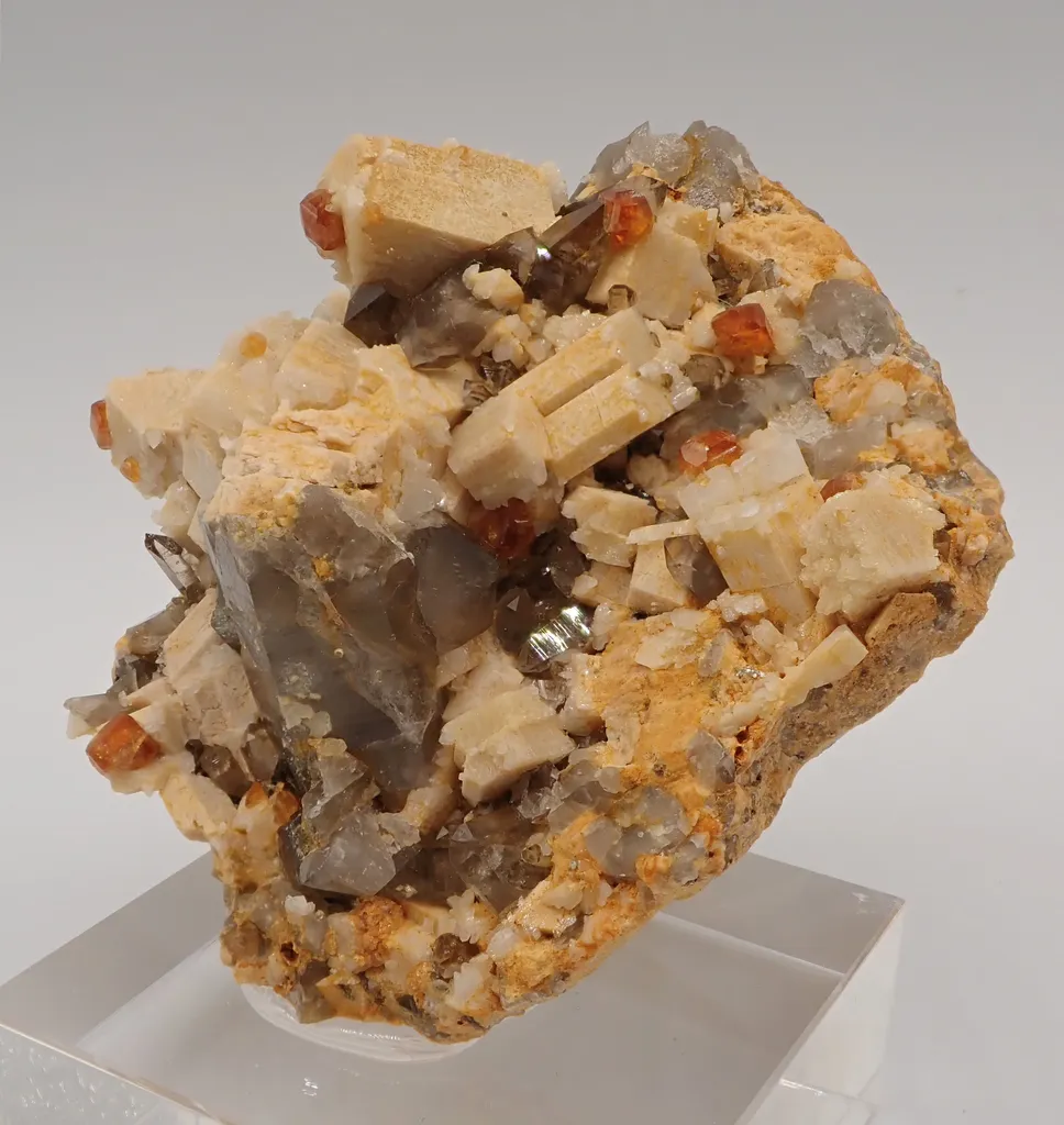 Spessartine Garnet with Quartz and Feldspar - image 4