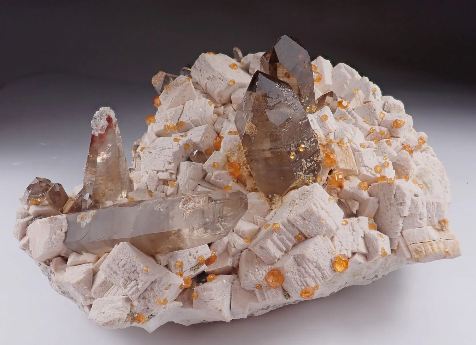 Spessartine Garnet with Quartz - image 5