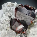 Spessartine Garnet with Quartz on Matrix from Skardu Pakistan - image 1