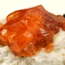 Spessartine Garnet With Schorl in Albite - image 6