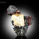 Spessartine Garnet with Vesuvianite and Albite from Pakistan - image 2