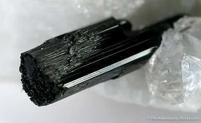 Spessartine Hat on Aquamarine on Albite - image 3