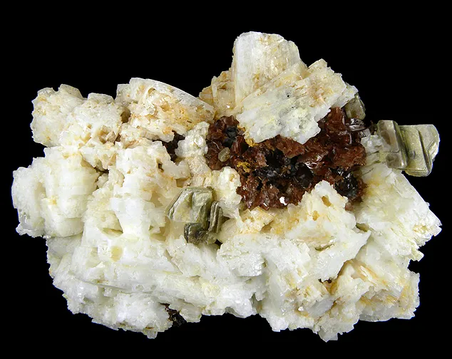 Spessartine, Muscovite, Albite image
