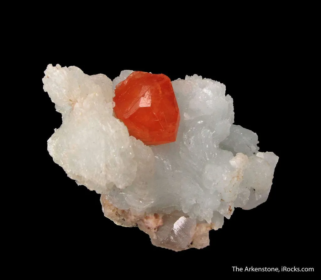 Spessartine on Albite - image 4