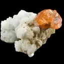 Spessartine on Albite - image 1