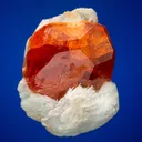Spessartine on Albite var. Cleavelandite - image 1