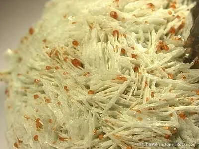 Spessartine on Albite With Smoky Quartz - image 2