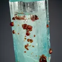 Spessartine on Beryl var. Aquamarine - image 1